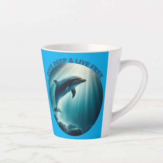 Tauchen Deep Live Free Dolphin Milchtasse (Rechts)