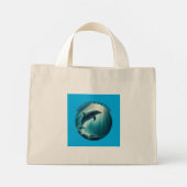 Tauchen Deep Live Free Dolphin Mini Stoffbeutel (Rückseite)