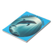 Tauchen Deep Live Free Dolphin Notizblock (Rotiert)