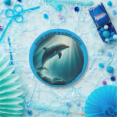 Tauchen Deep Live Free Dolphin Pappteller (Party)