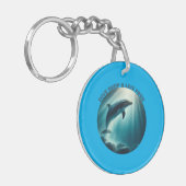 Tauchen Deep Live Free Dolphin Schlüsselanhänger (Vorderseite links)