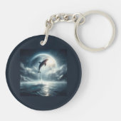 Tauchen Deep Live Free Dolphin Schlüsselanhänger (Rückseite)