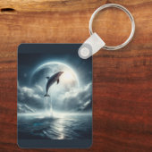 Tauchen Deep Live Free Dolphin Schlüsselanhänger (Rückseite)