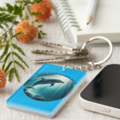 Tauchen Deep Live Free Dolphin Schlüsselanhänger (Vorderseite rechts)