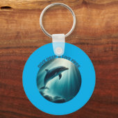 Tauchen Deep Live Free Dolphin Schlüsselanhänger (Vorderseite)