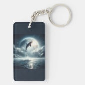 Tauchen Deep Live Free Dolphin Schlüsselanhänger (Rückseite)