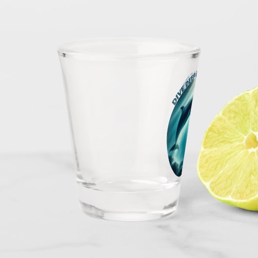 Tauchen Deep Live Free Dolphin Schnapsglas (Links)