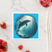 Tauchen Deep Live Free Dolphin Serviette (Beispiel)