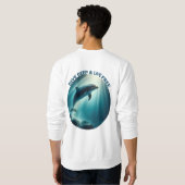 Tauchen Deep Live Free Dolphin Sweatshirt (Schwarz voll)