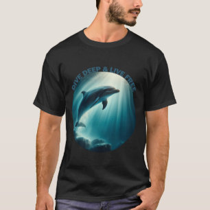 Tauchen Deep Live Free Dolphin T-Shirt