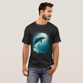 Tauchen Deep Live Free Dolphin T-Shirt (Vorne ganz)