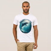 Tauchen Deep Live Free Dolphin T-Shirt (Vorne ganz)