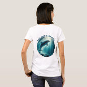 Tauchen Deep Live Free Dolphin T-Shirt (Schwarz voll)
