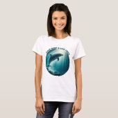 Tauchen Deep Live Free Dolphin T-Shirt (Vorne ganz)