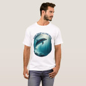 Tauchen Deep Live Free Dolphin T-Shirt (Vorne ganz)
