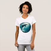 Tauchen Deep Live Free Dolphin T-Shirt (Vorne ganz)