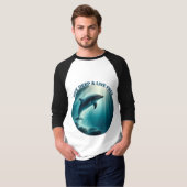 Tauchen Deep Live Free Dolphin T-Shirt (Vorne ganz)