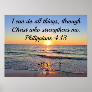 TAUCHEN DER PHILIPPIANER 4:13 OZEANSUNRISE POSTER