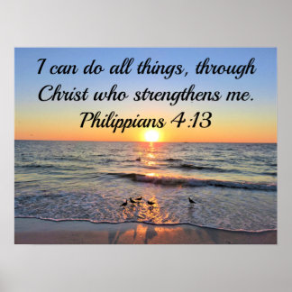 TAUCHEN DER PHILIPPIANER 4:13 OZEANSUNRISE POSTER