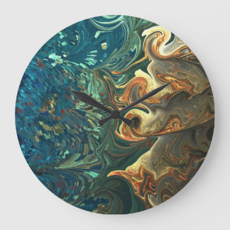 TAUCHEN DES FEUERWEHRMANNES - RUND GROßE WANDUHR