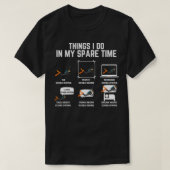 Tauchen Dinge, die ich in meiner Freizeit tue T-Shirt (Design vorne)