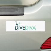 Tauchen-Diva unten Autoaufkleber (Auf Auto)