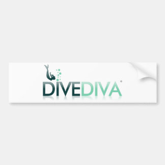 Tauchen-Diva unten Autoaufkleber