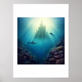 Tauchen eines heimlichen Riffs Poster