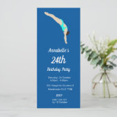 Tauchen Einladung (Stehend Vorderseite)