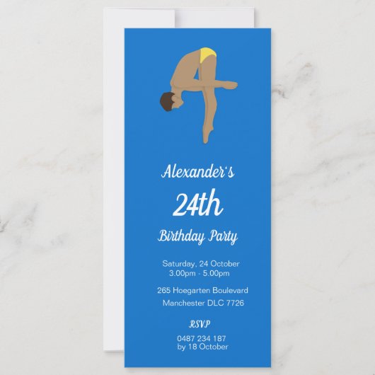 Tauchen Einladung (Vorderseite)