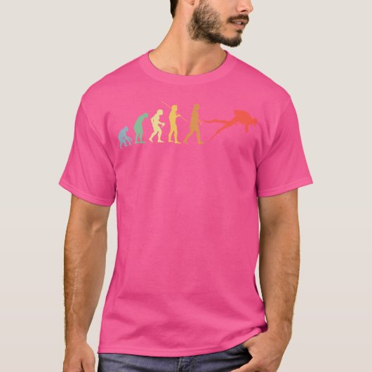 Tauchen Evolution Tauchen Anzug Tauchen T-Shirt (Vorderseite)