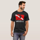 Tauchen Flag Hammerhead Hai Nagel Es Tauchen T-Shirt (Vorne ganz)