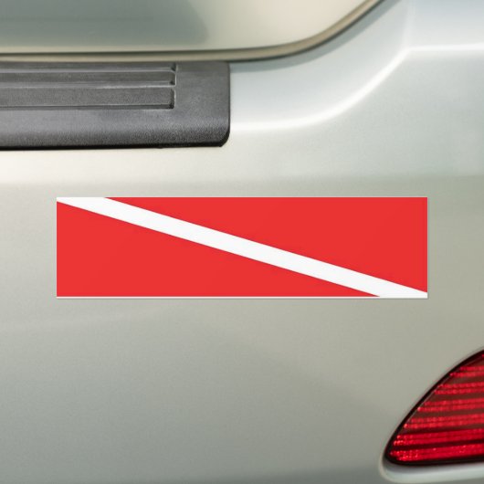 Tauchen-Flagge Autoaufkleber (Auf Auto)