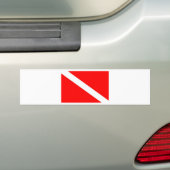 Tauchen-Flagge Autoaufkleber (Auf Auto)