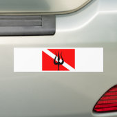 Tauchen-Flagge Trident Autoaufkleber (Auf Auto)