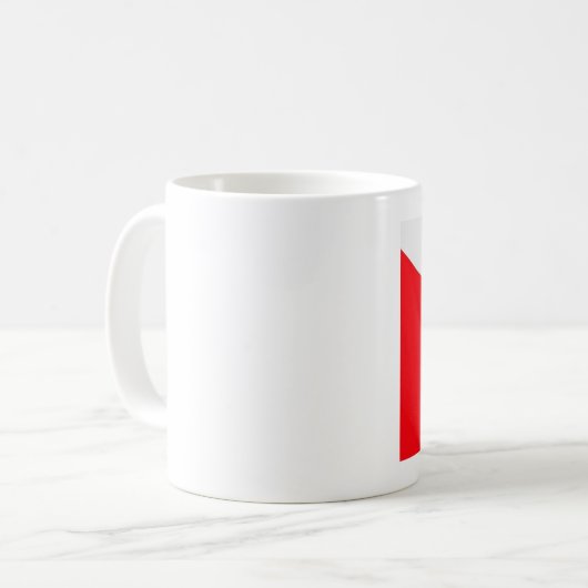Tauchen-Flaggen-Kaffee-Tasse Kaffeetasse (Vorderseite Links)
