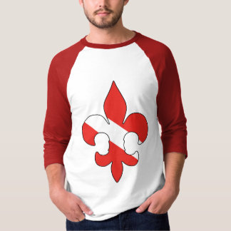Tauchen-Flaggen-Lilien-Shirt T-Shirt