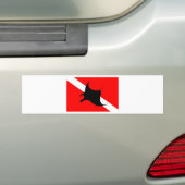 Tauchen-Flaggen-Mantarochen Autoaufkleber (Auf Auto)