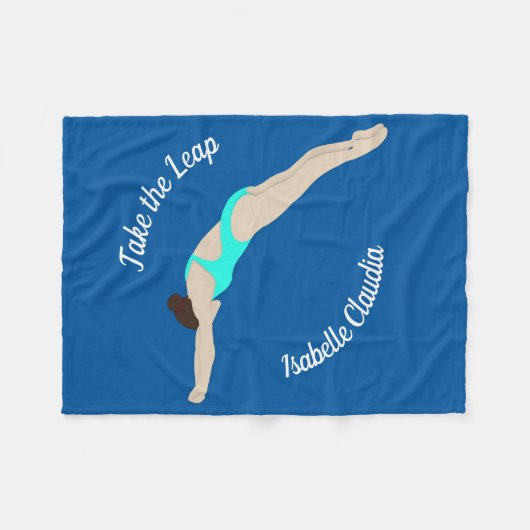 Tauchen Fleecedecke (Vorderseite (Horizontal))