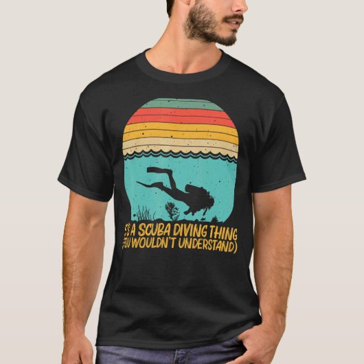Tauchen für Männer Unterwassertaucher T-Shirt (Vorderseite)