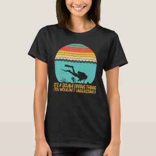 Tauchen für Männer Unterwassertaucher T-Shirt