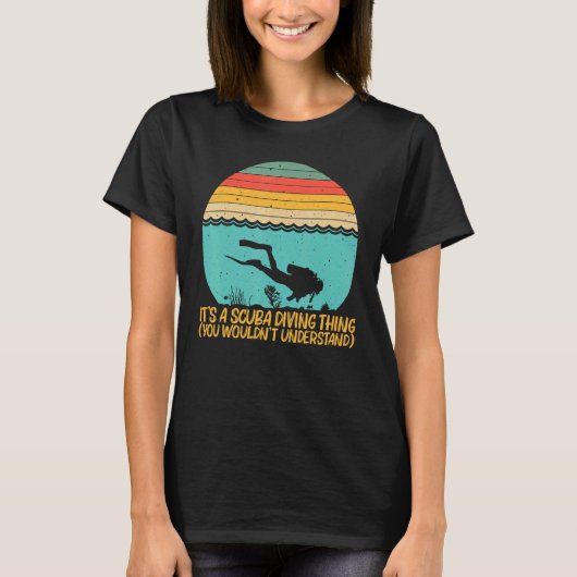 Tauchen für Männer Unterwassertaucher T-Shirt (Vorderseite)