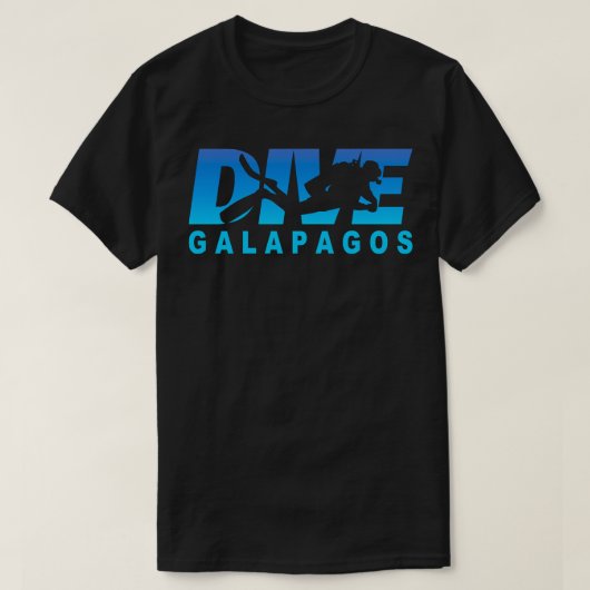 Tauchen Galapagos, Tauchen auf der Insel Galapagos T-Shirt (Design vorne)