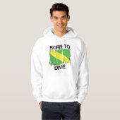 Tauchen Geboren Nitrox Flag Sweatshirt (Vorne ganz)