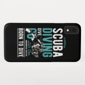 Tauchen Geboren | Sport Case-Mate iPhone Hülle (Rückseite (Horizontal))