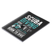 Tauchen Geboren | Sport Notizblock (Linke Seite)