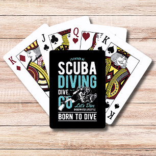 Tauchen Geboren   Sport Spielkarten