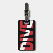 tauchen gepäckanhänger (Vorderseite vertikal)