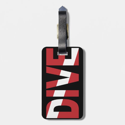 tauchen gepäckanhänger (Rückseite vertikal)