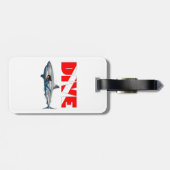 Tauchen Gepäckanhänger (Rückseite horizontal)